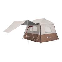 牧高笛(MOBIGARDEN)假日山居5.9Lite 黑胶款 户外露营屋型大空间防雨防晒速开帐篷 松露棕