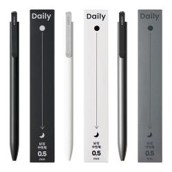 KACO 好写DAILY中性笔按动式商务签字笔 刷题笔 Daily-黑杆0.5黑