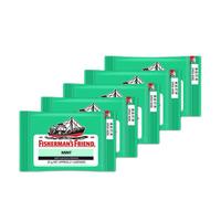 渔夫之宝英国零食 硬糖果 含片清新口气西柚薄荷柠檬润喉糖 特强薄荷味 25g*5袋