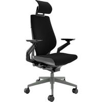 STEELCASE世楷 Gesture 电竞游戏椅人体工学电脑椅商务办公老板座椅高背椅 曜石黑+头枕