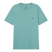 NAUTICA 男装24春夏全棉亲肤柔软多色短袖圆领T恤TO4101 蓝绿色4AR 2XL