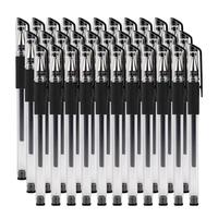 名马 中性笔 50支装 办公商务签字笔考试刷题笔拔帽子弹头文具用品会议记录笔