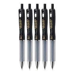 斑马牌 JJZ49 按动中性笔0.5mm 黑色 5支装