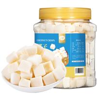 山味情椰子脆块400g椰子片脆片椰子肉香烤椰子角特产小吃办公室休闲零食 【椰子脆块】椰香浓郁400g1罐