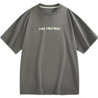 太平鸟 男装夏季凉感渐变休闲T恤 B2CNE2B06 灰色1（宽松） S