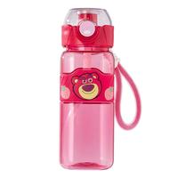 迪士尼（Disney）儿童水杯夏季双饮小运动水壶大容量吸管杯直饮杯H10036-2X 草莓熊/手绳【双饮杯】 560ml