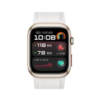 HUAWEI 华为 WATCH D2 智能手表 晨曦金铝硅玻璃表壳 天际白 氟橡胶表带 新春礼盒款