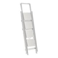 派迎乔迁梯子家用折叠人字梯多功能楼梯室内步梯便携式白-四步梯