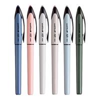 三菱（Uni）黑科技AIR签字中性笔UBA-188C-M款简约签字笔直液式水笔自由控墨0.5mm 6支装0.5mm【书写黑色】 6支装 0.5MM