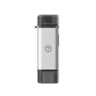京东京造 USB3.2 TF/SD二合一高速 USB/Type-C双口读卡器