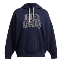 安德玛（UNDERARMOUR） Icon女子高克重棉织宽松连帽运动休闲卫衣1386494 藏蓝色410 M