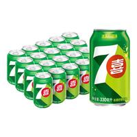 百事可乐 碳酸汽水饮料 整箱装 百事Pepsi  罐装 7喜 7up 柠檬味 330ml*20罐