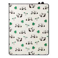 babycare婴儿抑菌绒毯单层春夏儿童空调被幼儿园被子咘咘熊猫白 110*140