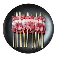 阿吉纳  内蒙古原切羔羊羊肉串 户外烧烤半成品 烧烤食材 原切羊肉串小串 360g（约30串）