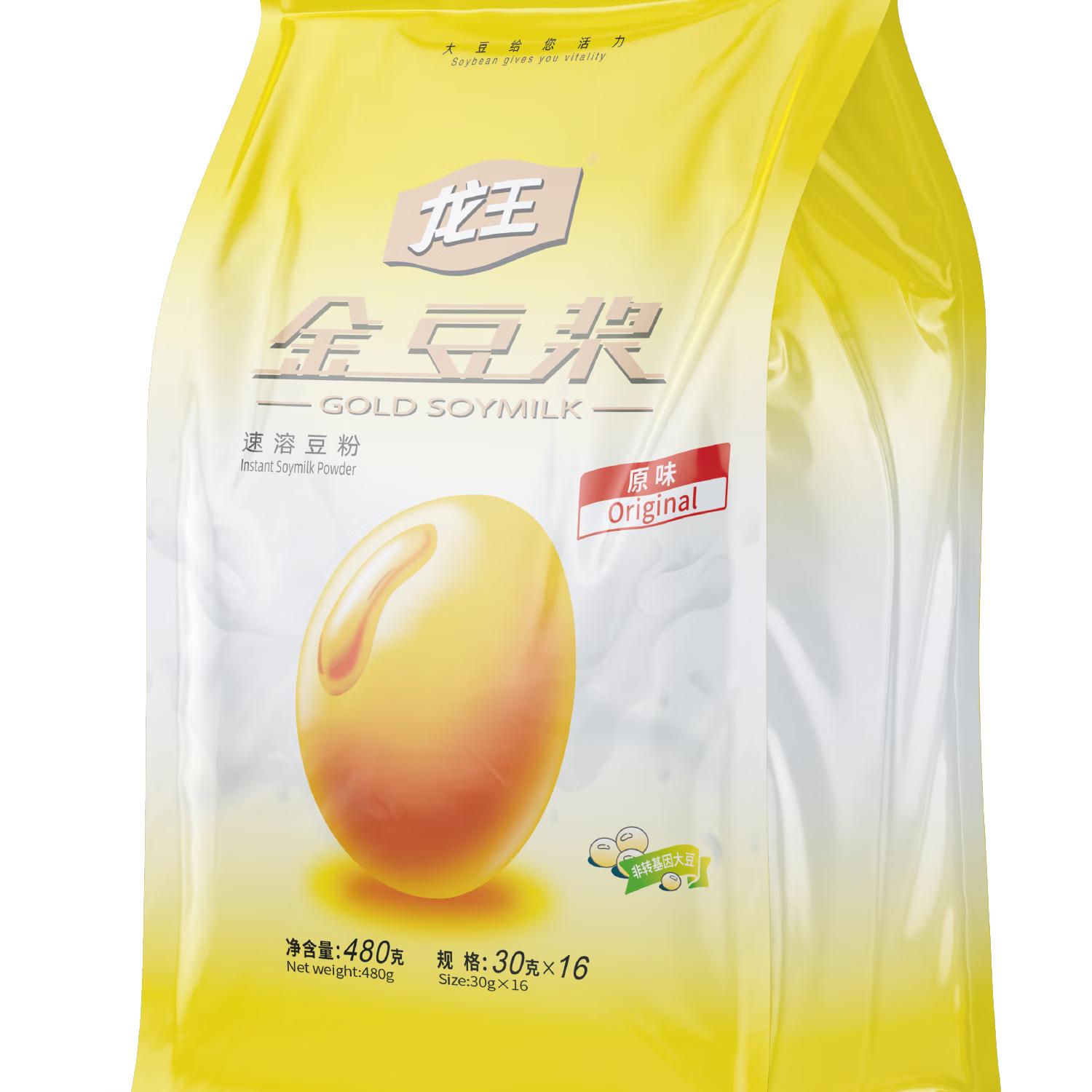龙王豆浆粉纯原味0无蔗糖添加30g*1条早餐冲饮高蛋白独立包装
