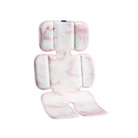 babycare天丝苎麻车席透气宝宝手推车坐垫通用席子云朵小熊38×70CM
