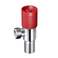 潜水艇净水直饮角阀黄铜加厚红蓝标 冷热水开关净水器三角阀国标4分口 【红标】F922热水角阀*1个