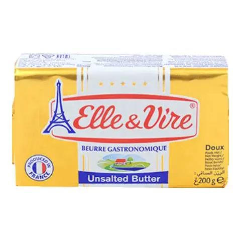 爱乐薇（Elle＆Vire）铁塔淡味黄油200g 法国 煎牛排曲奇蛋糕 烘焙原料食材家用