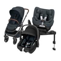 MAXI COSI迈可适 婴儿汽车出行三件套 座椅+推车+提篮
