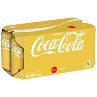 Coca-Cola/可口可乐 港版柠檬味 碳酸饮料 330ml*8罐