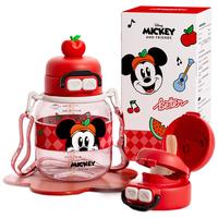 迪士尼（Disney）儿童水杯夏季男孩幼儿园小上学水壶双饮塑料杯10641-4