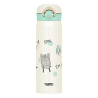 膳魔师（THERMOS）保温杯不锈钢水杯女士高颜值便携杯子JNR-503G薄荷色500ml