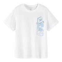 361°童装男童短袖针织衫2025年夏季中大童短袖 本白 130 cm 130cm