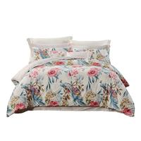 富安娜 家纺 圣之花-印花系列-浅兰 1.5米床 床单款 （被套203*229cm）