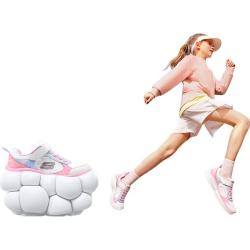 斯凯奇 儿童时尚运动鞋女童春秋舒适易弯折跑步休闲鞋303628L