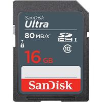 闪迪 Sandisk  SD卡内存卡class10高速卡存储单反相机存储卡SD大卡闪存卡 80M Class10  16G