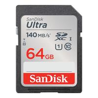 闪迪 Sandisk  SD卡内存卡class10高速卡存储单反相机存储卡SD大卡闪存卡 64G 140M SD大卡
