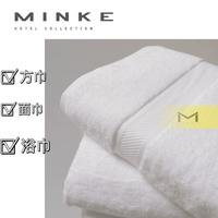 熊哲察 长绒棉白色方巾毛面巾 35x35m 适用成人