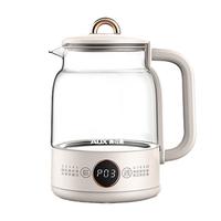 奥克斯（AUX）养生壶316不锈钢 1.2L煮茶器家用 办公室大容量煮茶壶 智能预约保温电热水壶烧水壶ASH-08A206L