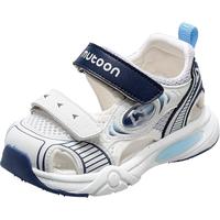 牧童学步鞋2025夏季女童软底防撞宝宝凉鞋镂空透气女童涉水鞋 星球蓝 25 鞋内长16.5cm/适合脚长16.0cm