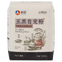 新良 五黑自发粉500g 包子馒头面粉免发酵五谷杂粮自发粉 中筋粉