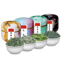 悠茗山四大绿茶小罐装2024新茶明前春茶碧螺春绿茶组合试喝装茶叶自己喝 四大绿茶组合 200g*1件