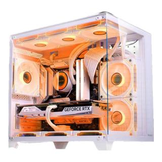 微星 酷睿i5海景房游戏主机电脑台式机组装电脑主机 配三 i5-12600KF+首发RTX5060