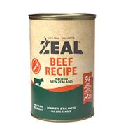 zeal 0号罐全价无谷犬罐头390g牛肉口味