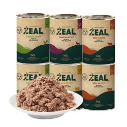 zeal 狗狗主食罐头390g*6混合口味成犬幼犬通用湿粮狗粮新西兰原装进口