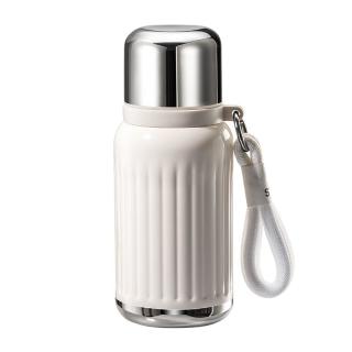 绿珠高颜值保温杯女生 316不锈钢饮水杯 小巧便携 白色300ml 【奶芙白】 300ml
