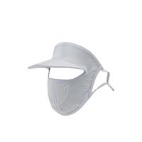 防晒口罩遮全脸帽檐款面罩女防紫外线夏冰丝脸基尼轻薄透气可水洗
