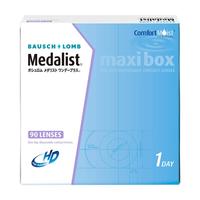 BAUSCH+LOMB 博士伦日抛隐形眼镜90片Medalist透明近视高清舒适水润 450度