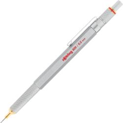 红环 自动铅笔0.5mm 铅芯不易断 可伸缩笔头德国绘图-800系列银色单支装