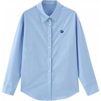  TOYOUTH/初语 百搭 女士衬衫  天蓝色 XL