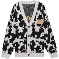 美特斯邦威毛织开衫男女同款迪士尼狮子王系列阳光男士上衣百搭 黑色组 L 175 96A