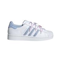 adidas SUPERSTAR II经典复古贝壳头运动板鞋阿迪达斯三叶草 白/淡粉蓝/柔和紫     38
