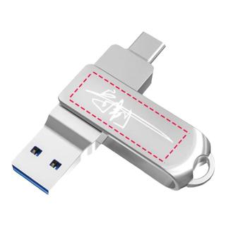 联想（Lenovo）U盘Type-C USB3.2 苹果 双接口旋转手机U盘   金属耐用 商务办公必备闪存盘 SS360系列 银色  联想 SS360 银色 32GB
