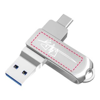 联想（Lenovo）U盘Type-C USB3.2 苹果 双接口旋转手机U盘   金属耐用 商务办公必备闪存盘 SS360系列 银色  联想 SS360 银色 32GB
