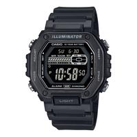 卡西欧(CASIO)小方块运动表 多功能显示电子表 MWD-110HB-1BVDF