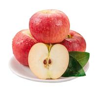 京地达新疆阿克苏樱桃苹果冰糖心净重4.6斤单果85mm+源头直发